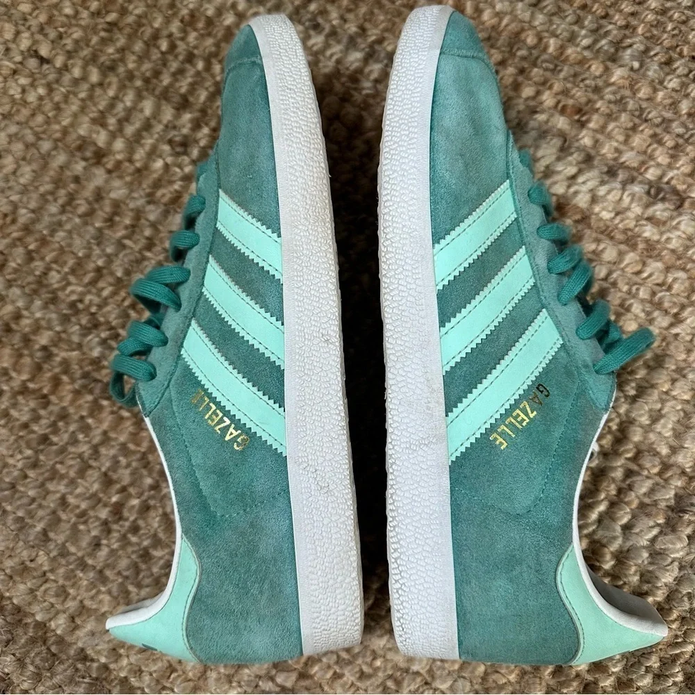 adidas Gazelle True Green/ Clear Mint/ Ftw White mens 8